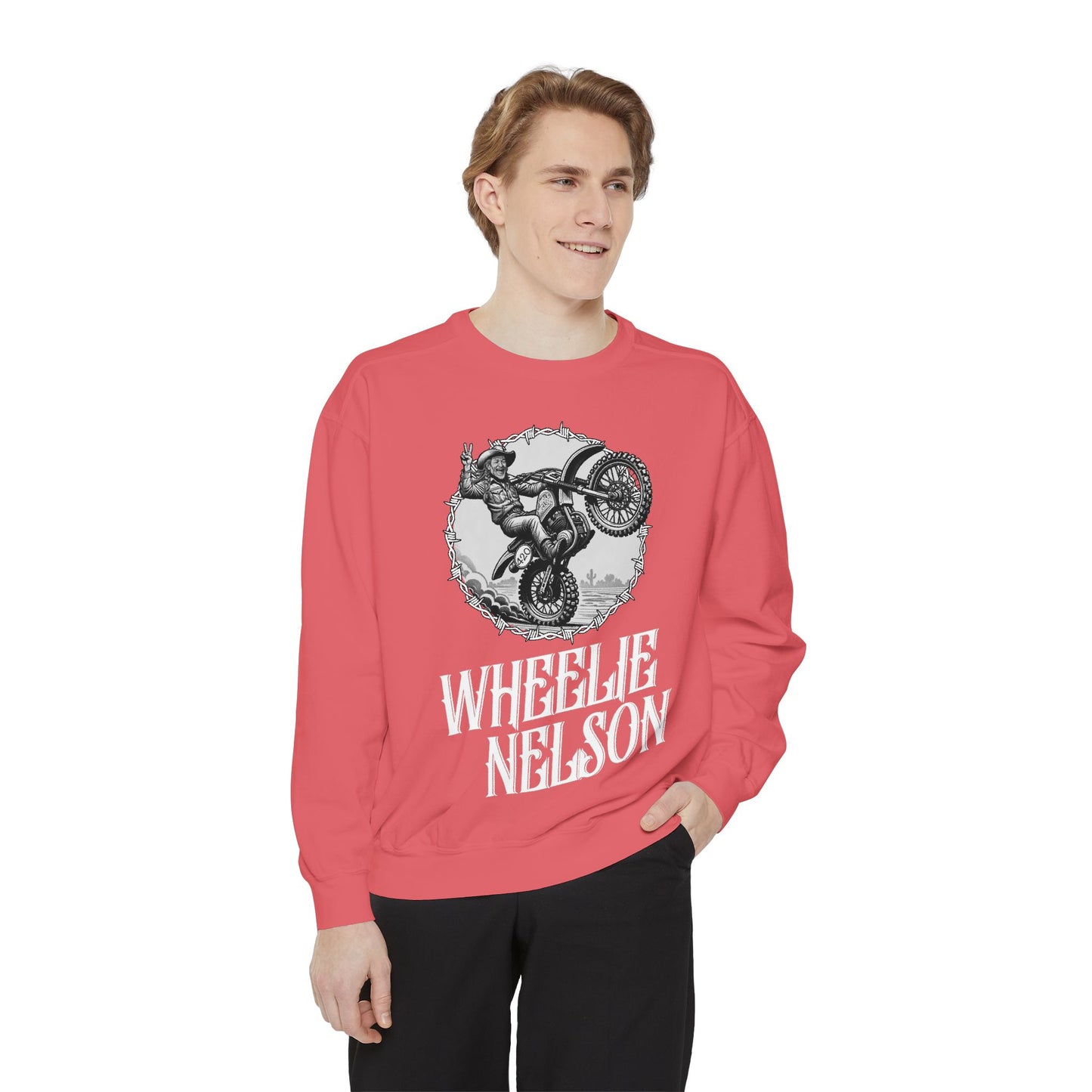 Wheelie Nelson Front Logo Crew