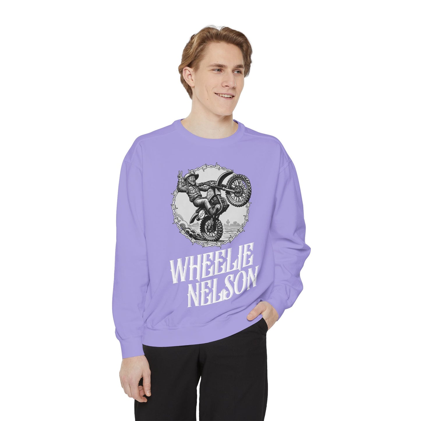Wheelie Nelson Front Logo Crew