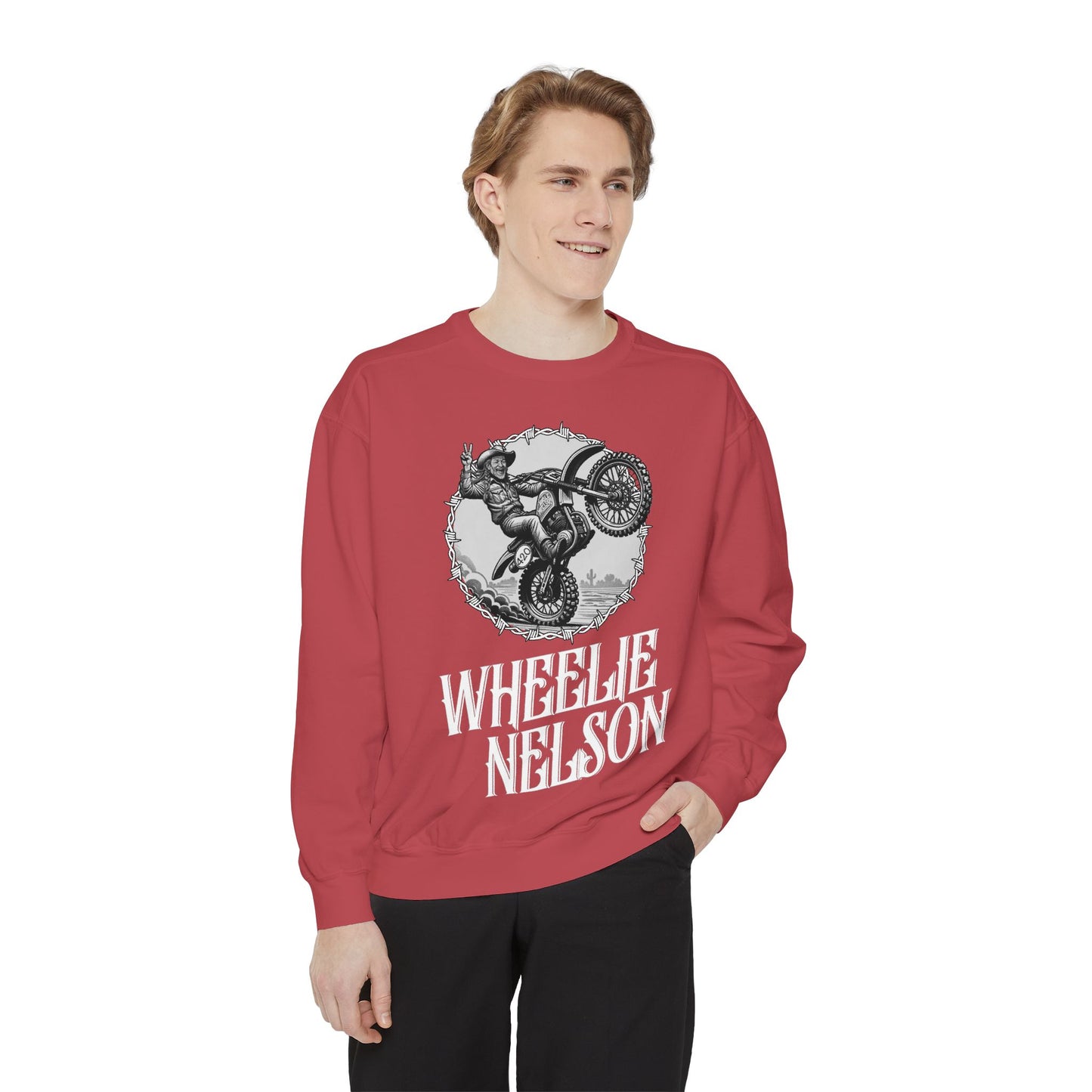 Wheelie Nelson Front Logo Crew
