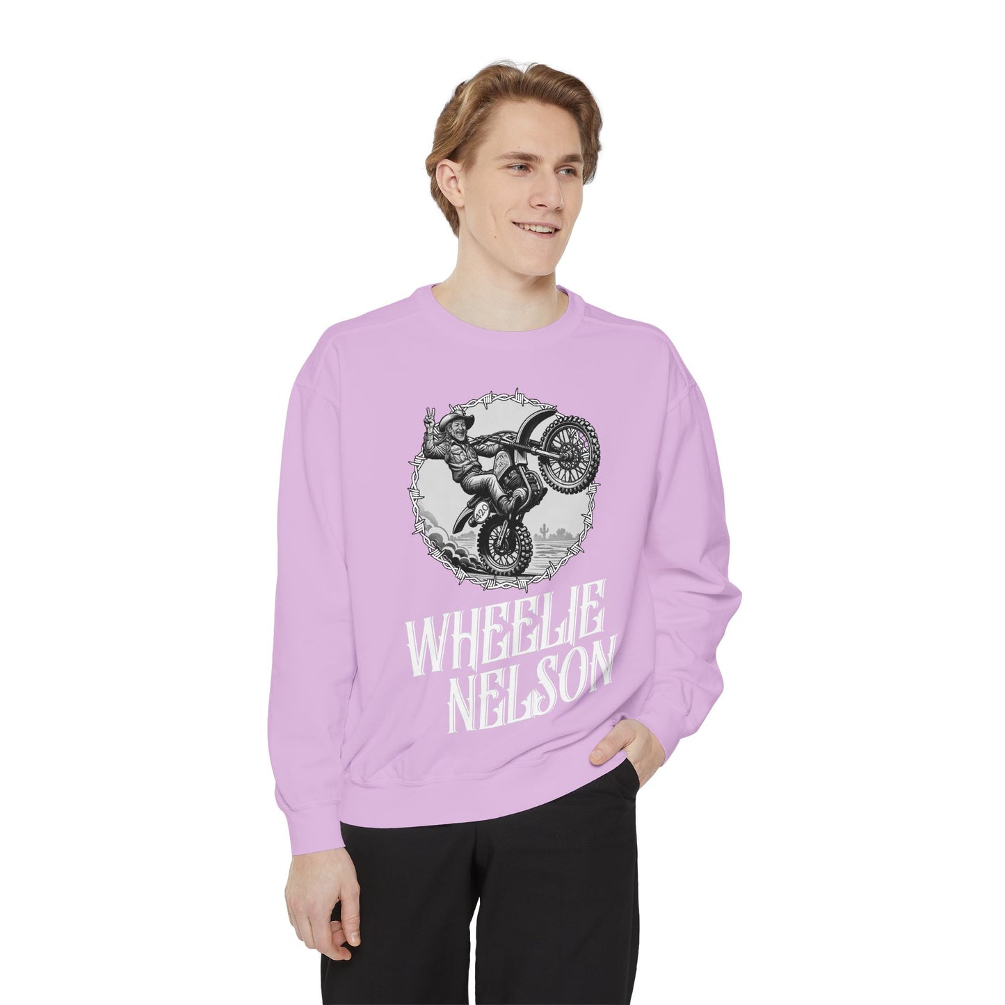 Wheelie Nelson Front Logo Crew