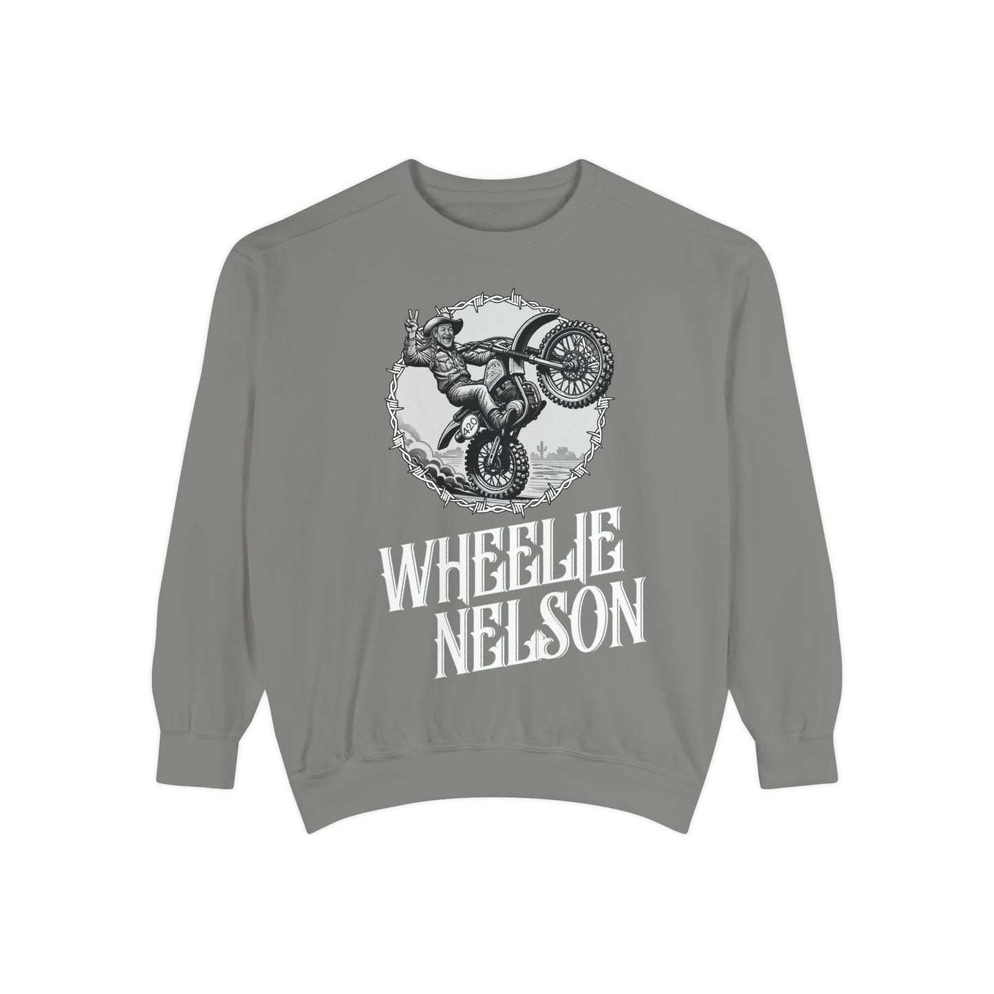 Wheelie Nelson Front Logo Crew
