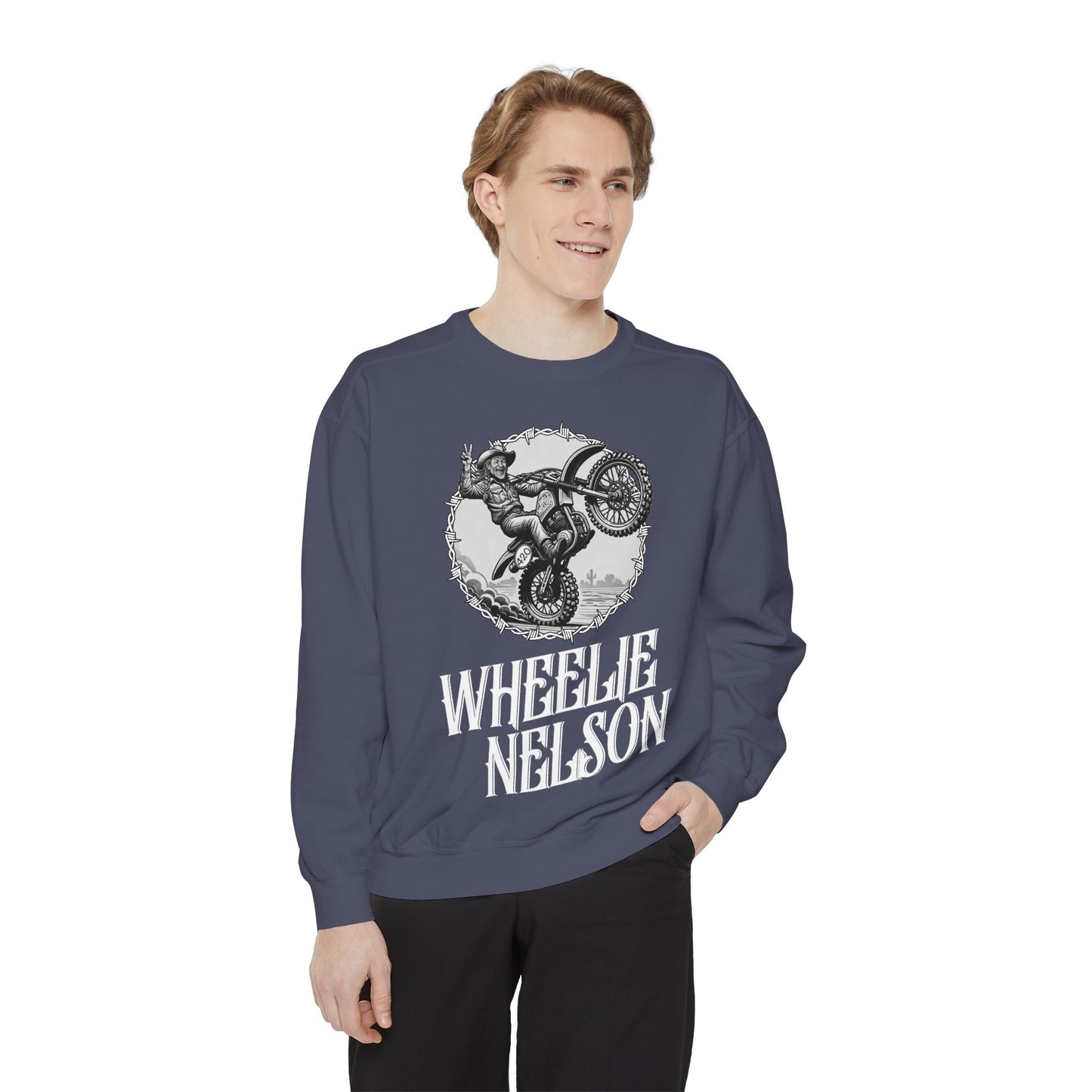 Wheelie Nelson Front Logo Crew