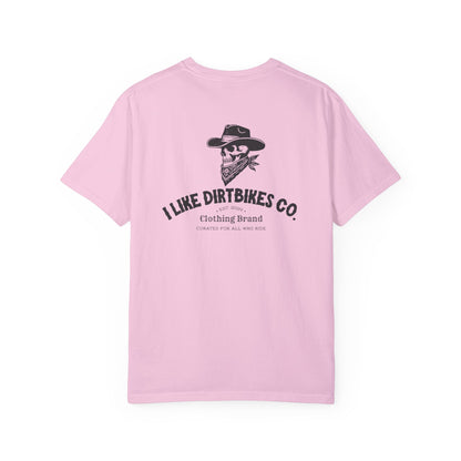 I like dirtbikes co. outlaw tee- black font