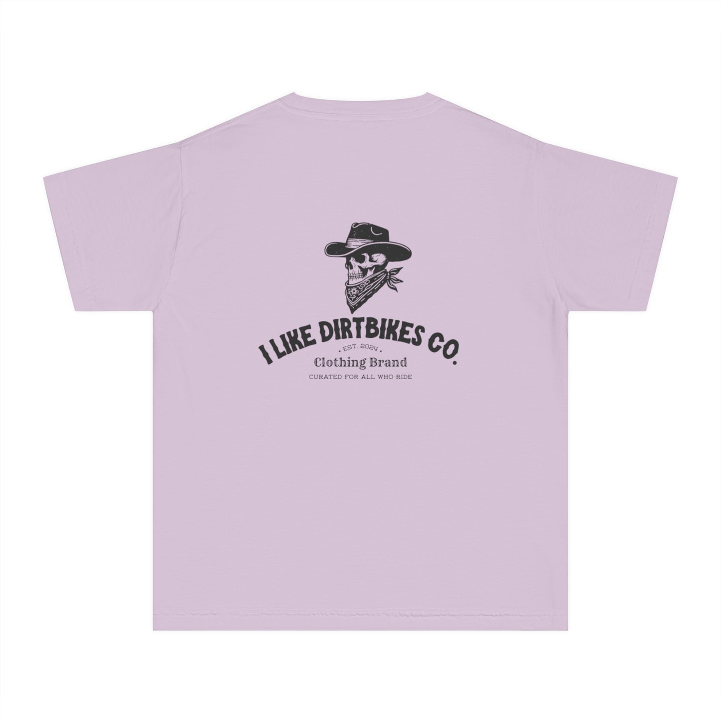 Youth I like dirtbikes outlaw tee- black font