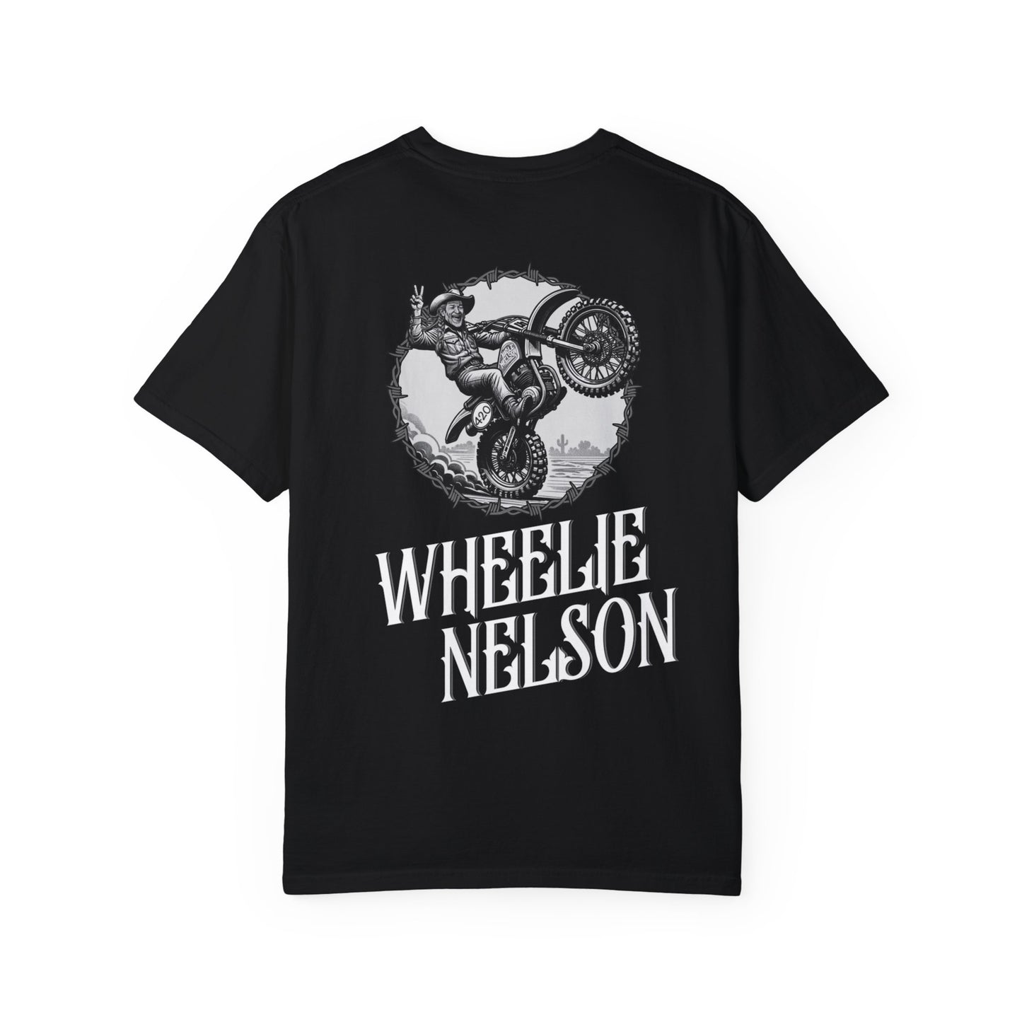 Wheelie Nelson Tshirt-Black & White