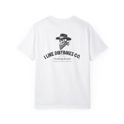 I like dirtbikes co. outlaw tee- black font