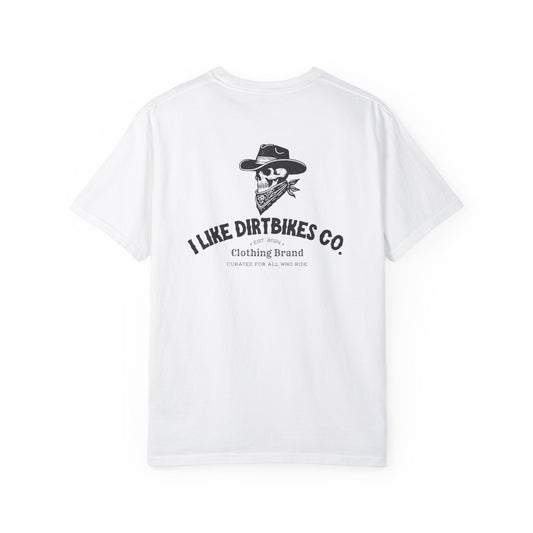 I like dirtbikes co. outlaw tee- black font