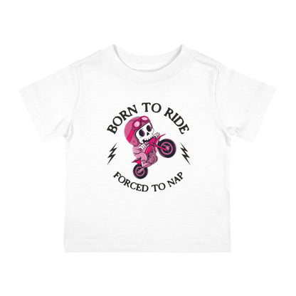 Born to Ride Pink Infant Tee (6M-24M)