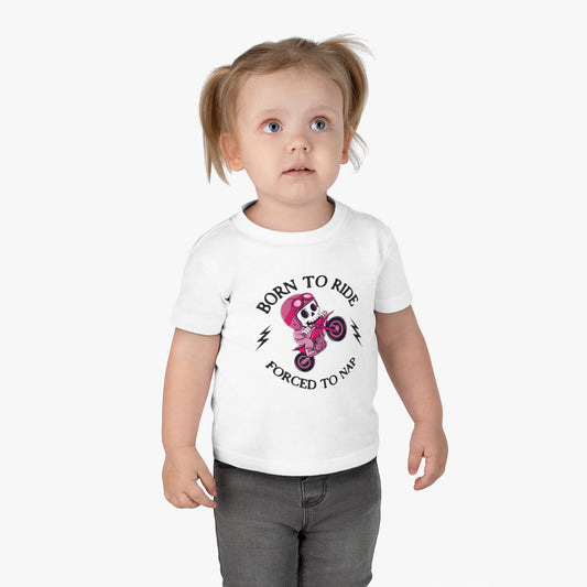 Born to Ride Pink Infant Tee (6M-24M)