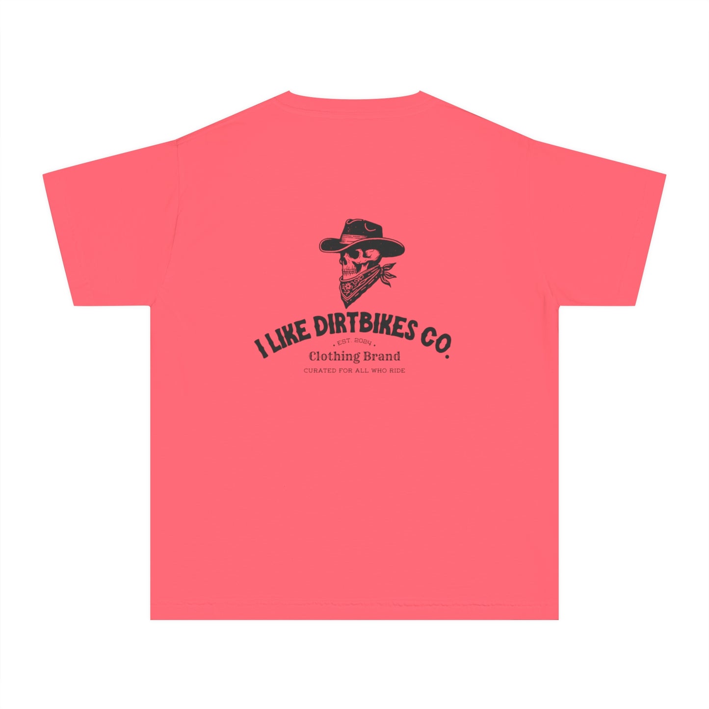 Youth I like dirtbikes outlaw tee- black font