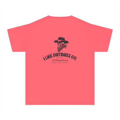 Youth I like dirtbikes outlaw tee- black font