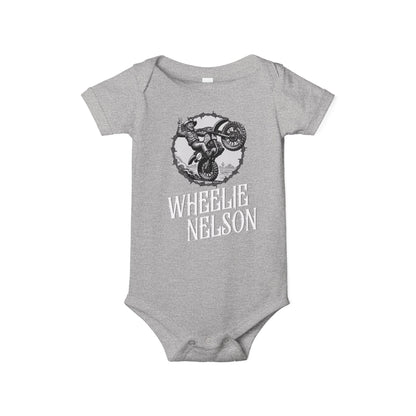 Black & White Wheelie Nelson Infant One Piece