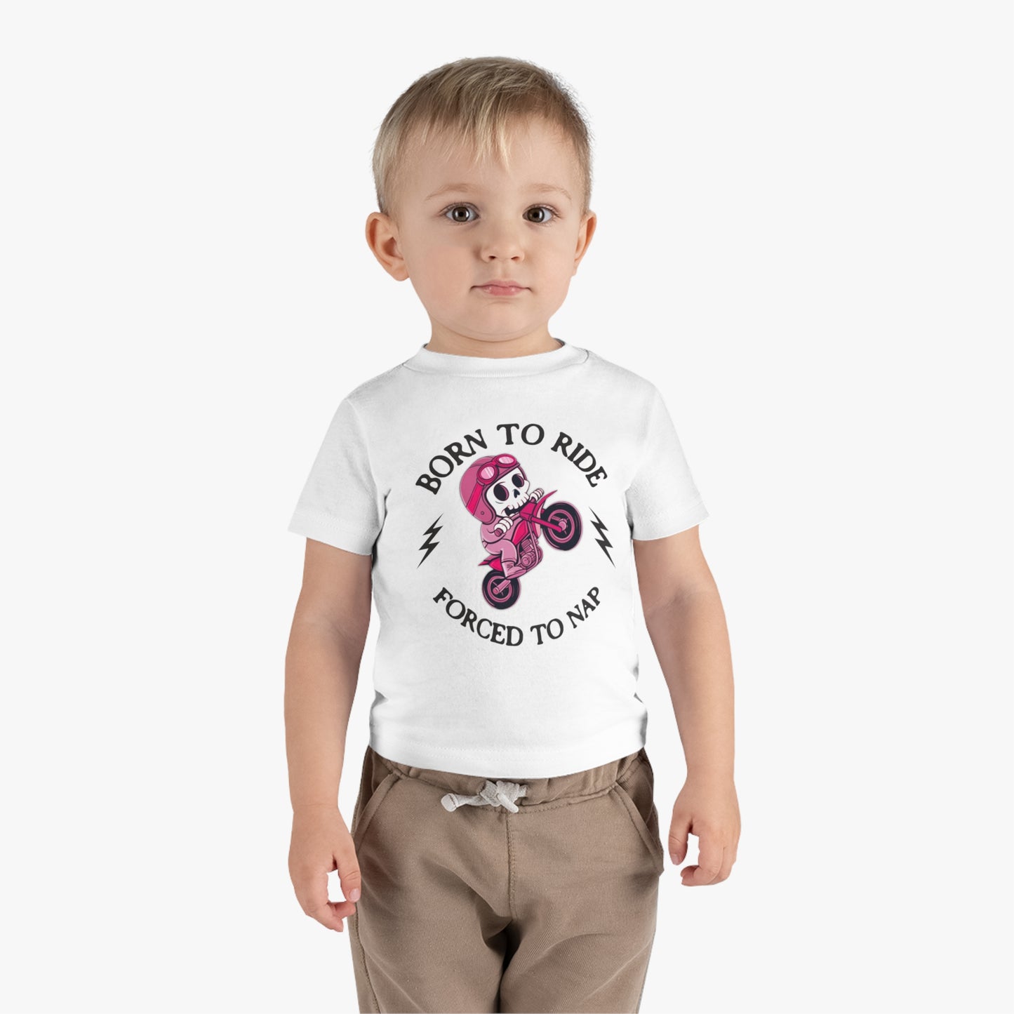 Born to Ride Pink Infant Tee (6M-24M)