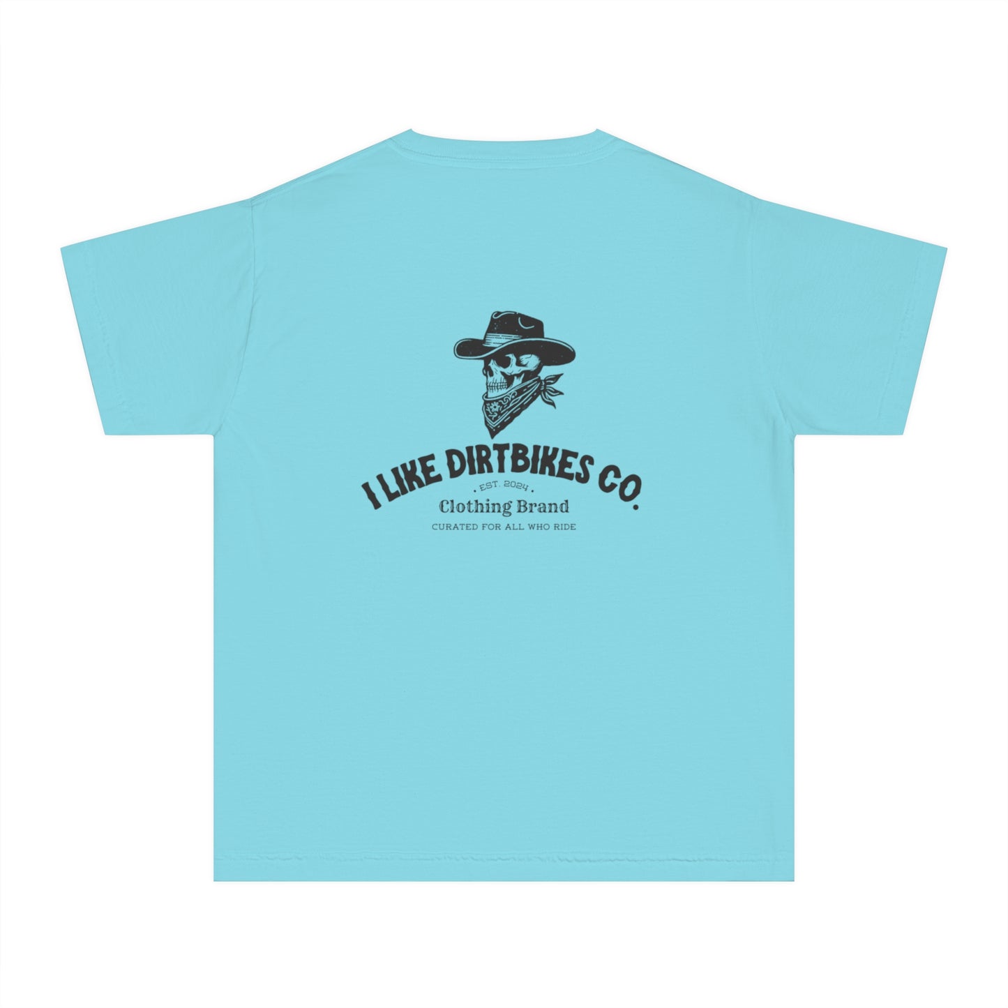 Youth I like dirtbikes outlaw tee- black font