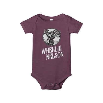 Black & White Wheelie Nelson Infant One Piece