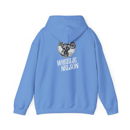 Wheelie Nelson-Black & White (Dark) Hoodie