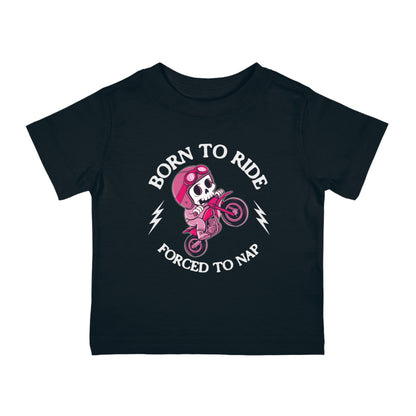 Born to Ride Pink Infant Tee (6M-24M)