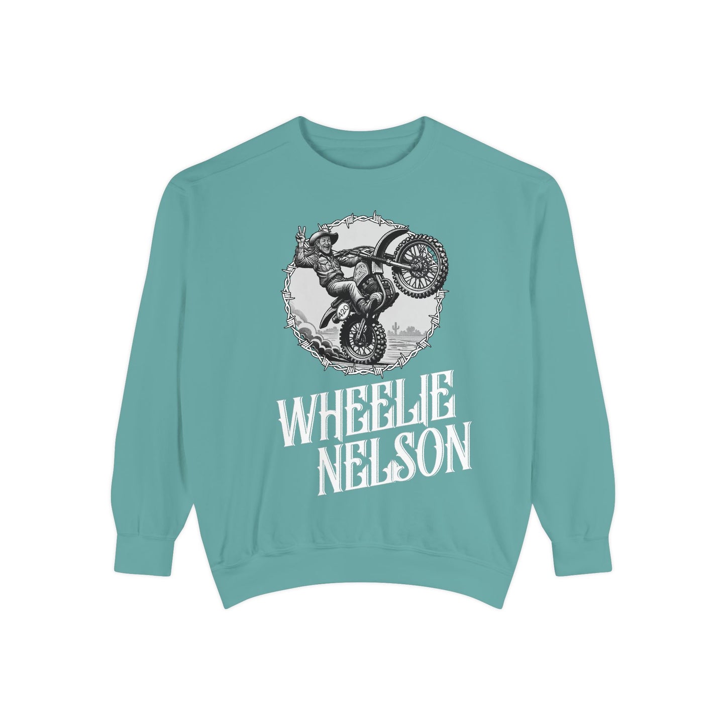 Wheelie Nelson Front Logo Crew