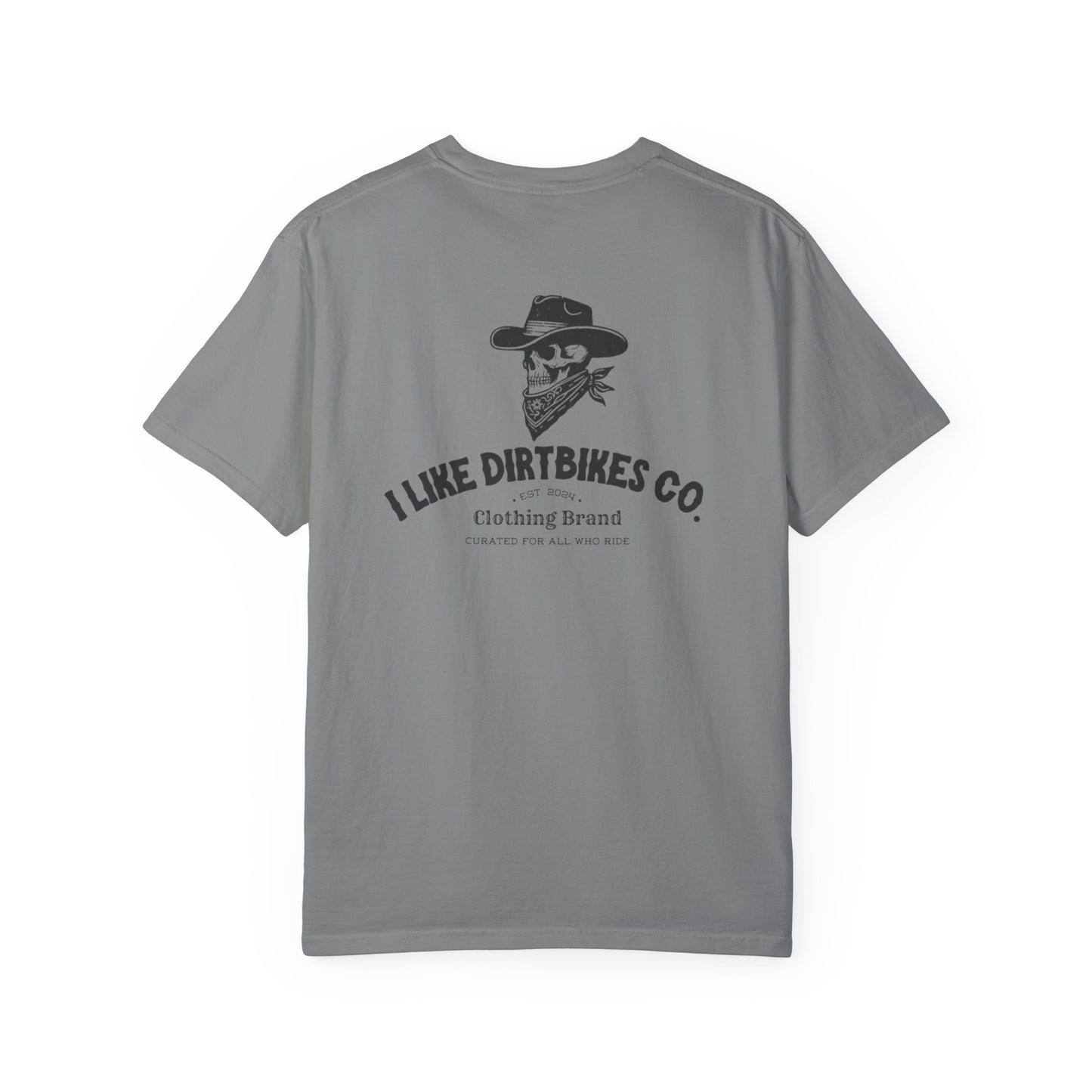 I like dirtbikes co. outlaw tee- black font