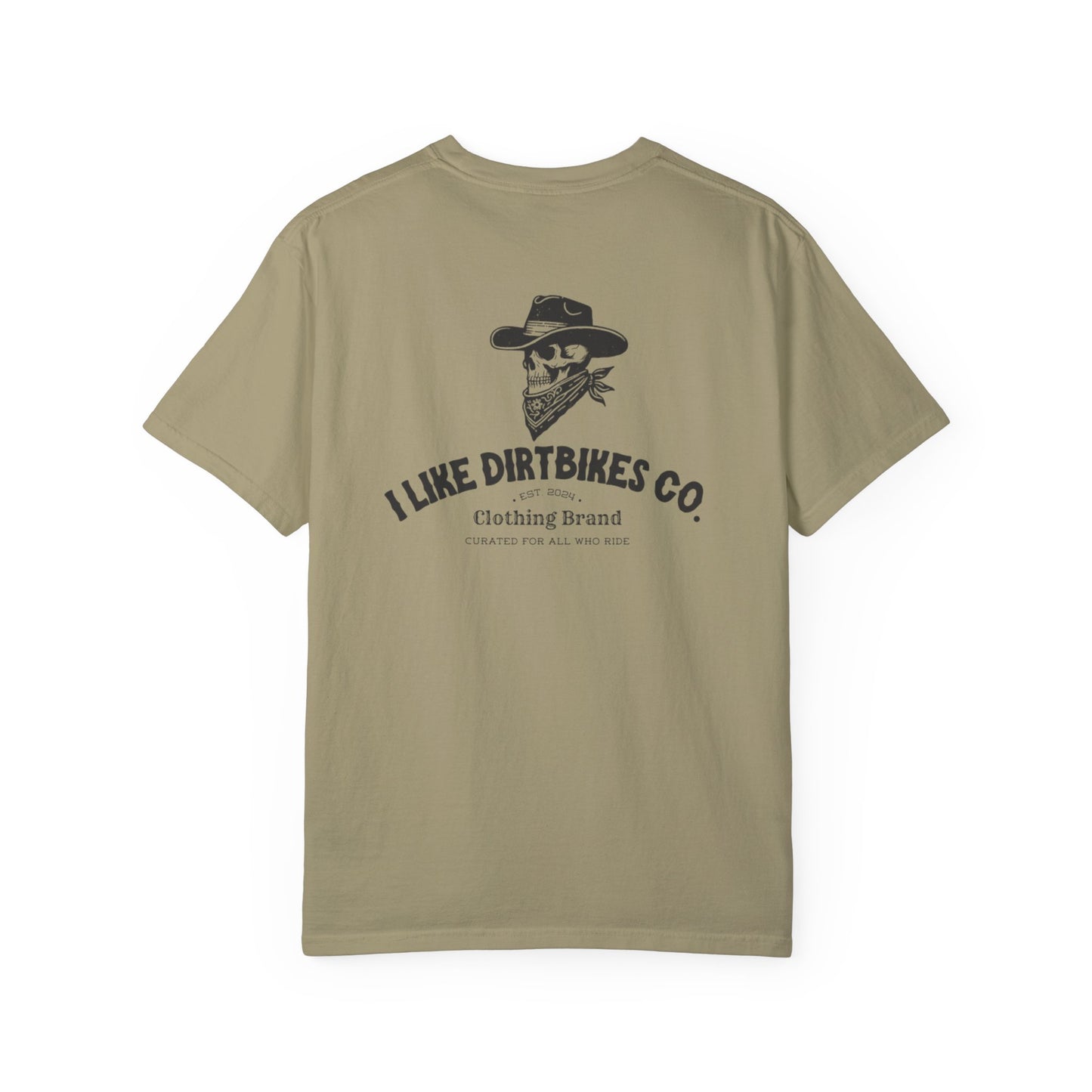 I like dirtbikes co. outlaw tee- black font