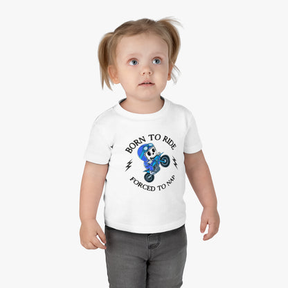 Born to Ride Blue-Infant Tee (6M-24M)