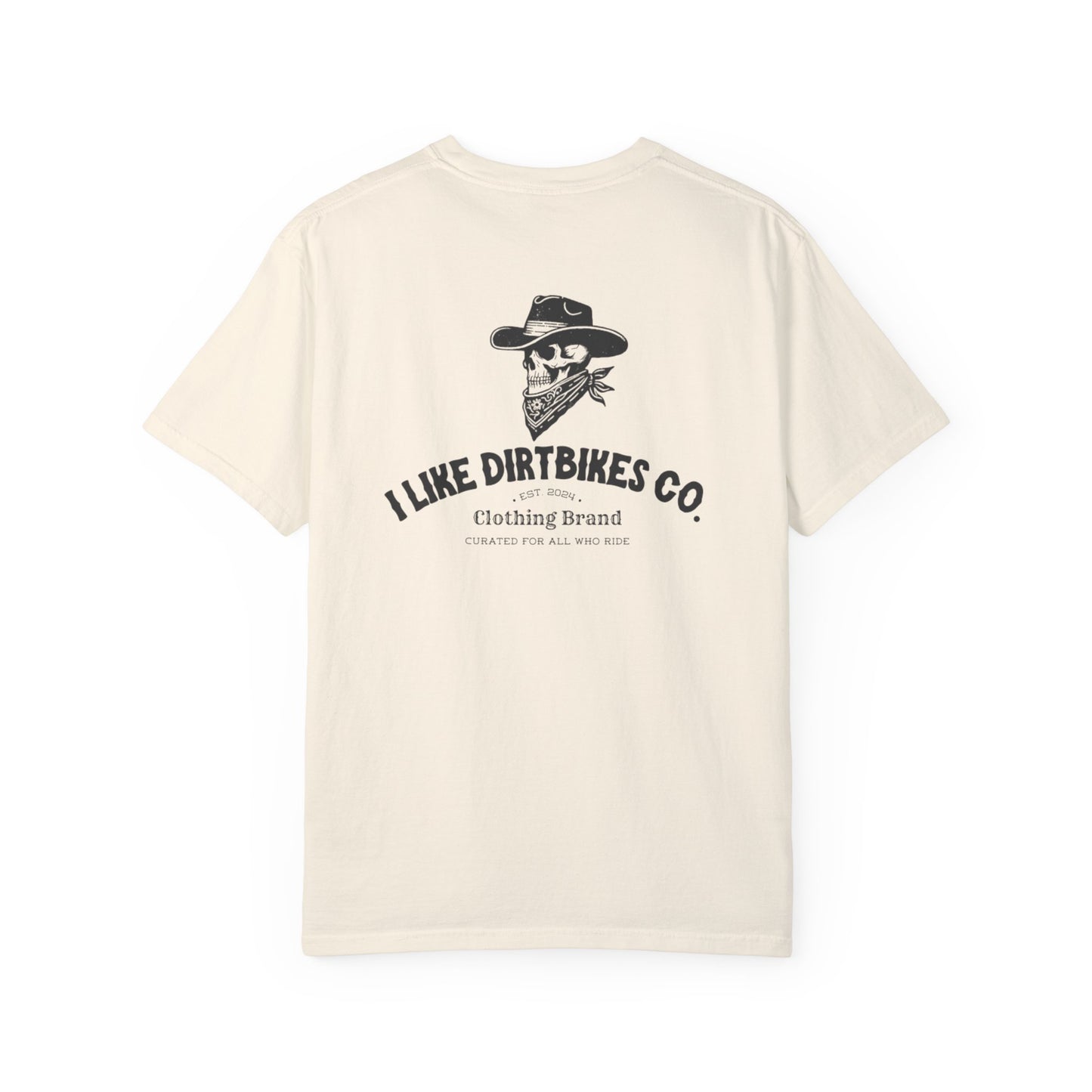 I like dirtbikes co. outlaw tee- black font