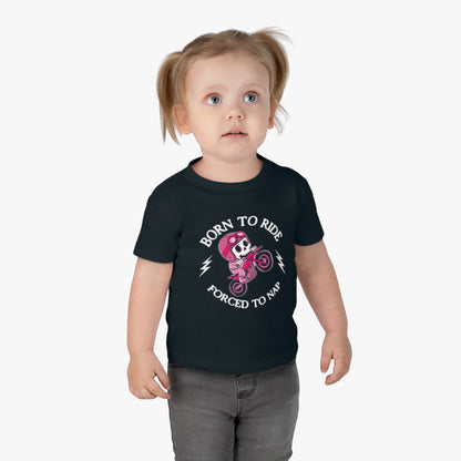 Born to Ride Pink Infant Tee (6M-24M)